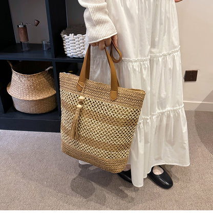 Umweltfreundliche Strohtasche