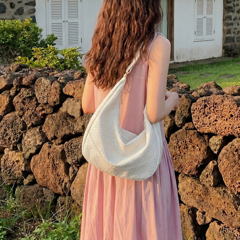 WoWoven Texturierte Hobo-Handtasche Brehn