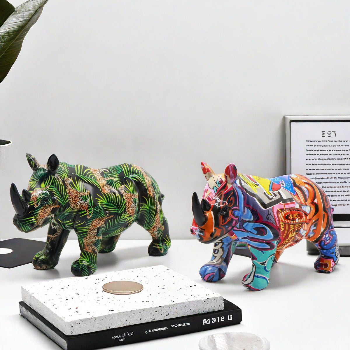 Kunstvolle Rhinofigur Brehn