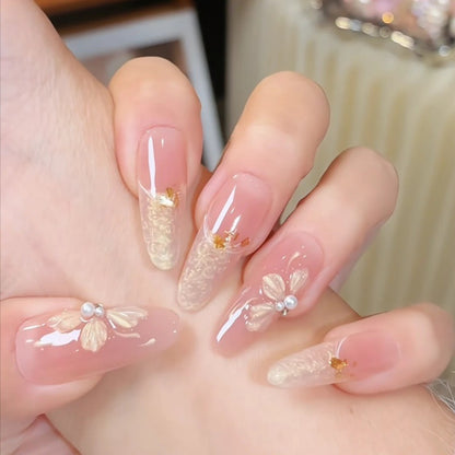 Blumen Acryl Nagelverlängerungen