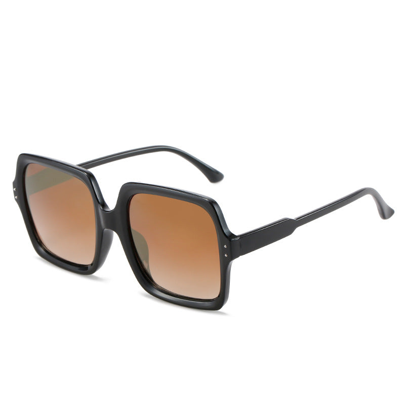Damen quadratische modische Sonnenbrille mit polarisierten Gläsern Brehn