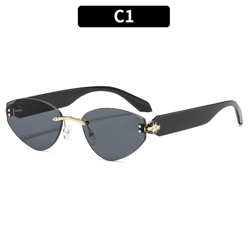 Schicke Winkelförmige Katzenaugen-Sonnenbrille