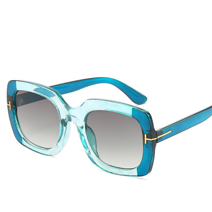 Oversized Mode Sonnenbrille mit verlaufenden Gläsern Brehn