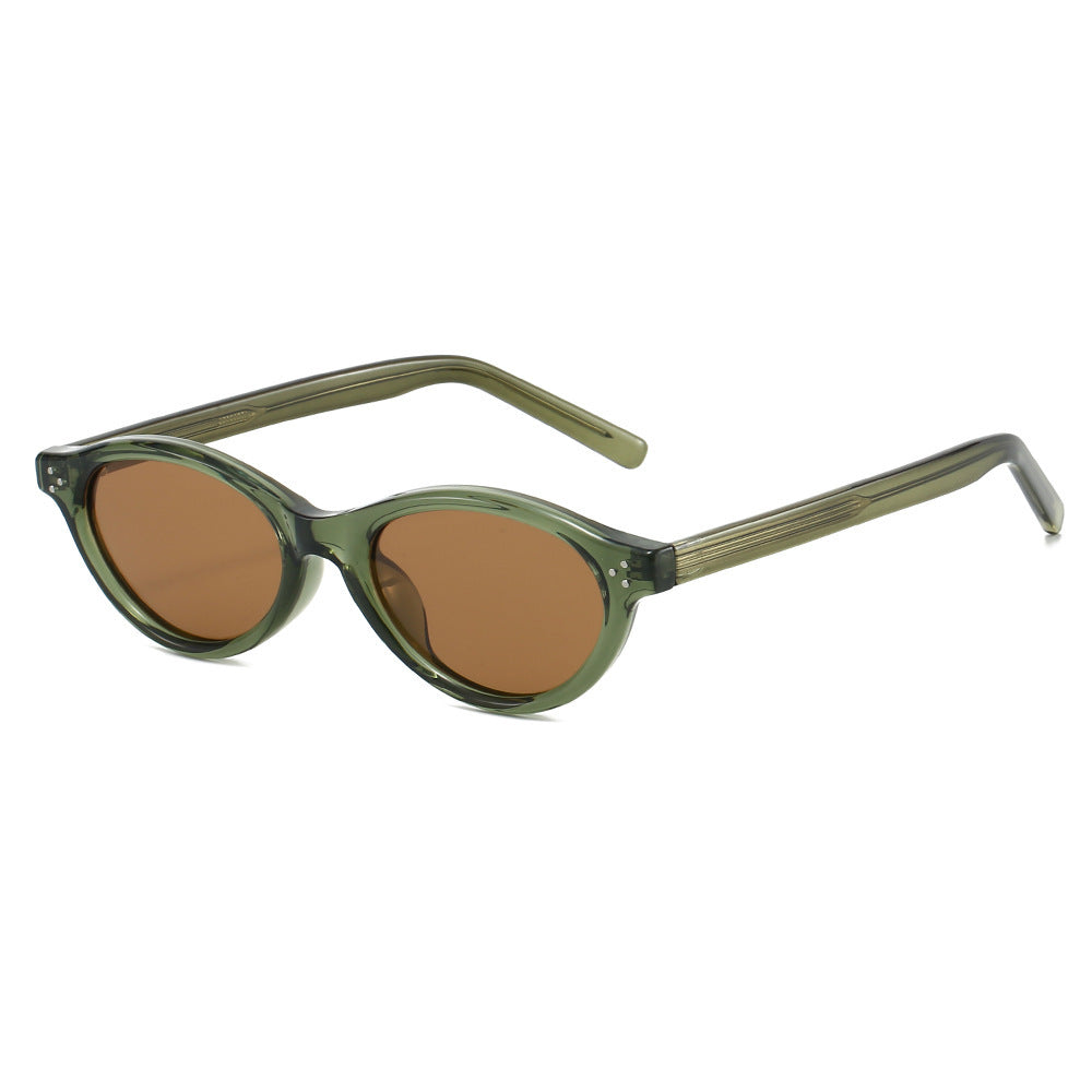 Damen Cat-Eye Sonnenbrille mit elegantem, transparentem Rahmen und UV400-Schutz Brehn
