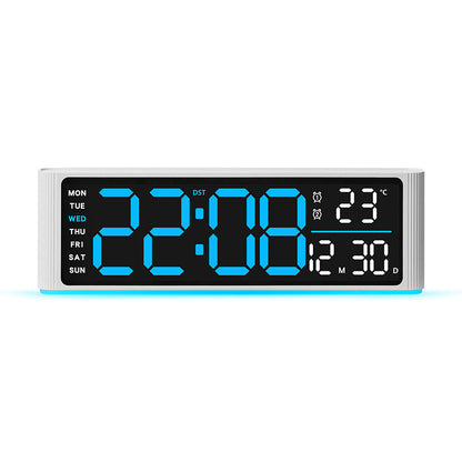 Digitaler Led-Wecker mit Temperatur- und Wochentagsanzeige Brehn