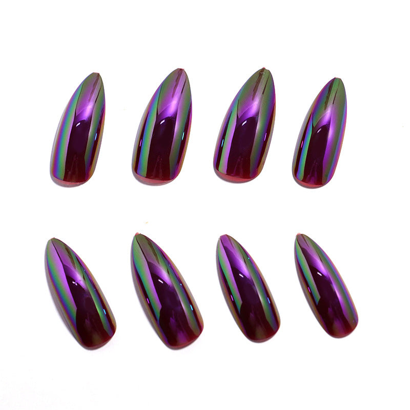 Iridescent Stiletto Press-On Nagelspitzen Brehn