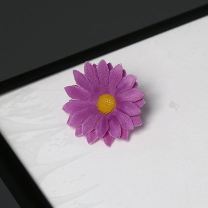 Elegante Stoff Margeritenblume Brosche für dekorativen Gebrauch