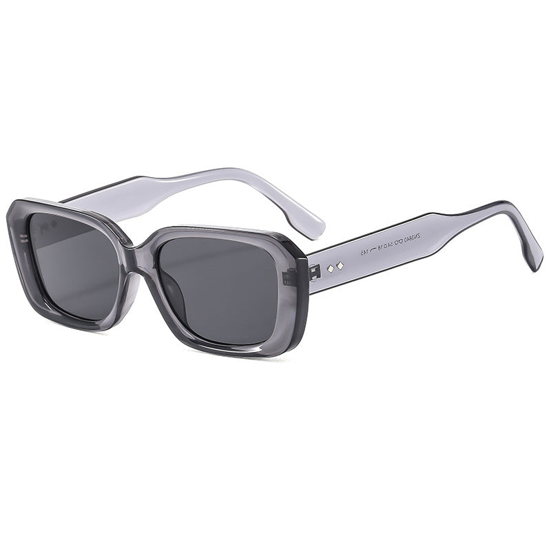 Damen große quadratische Sonnenbrille mit robustem Rahmen und UV-Schutz Brehn