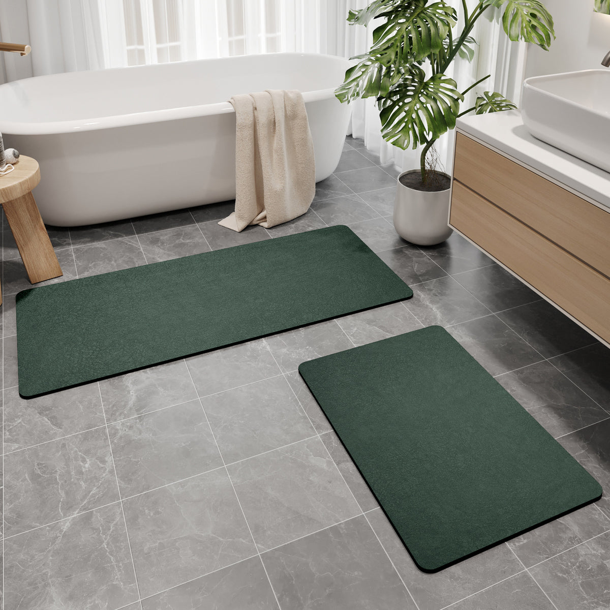 Plüschweiches Badteppich-Set