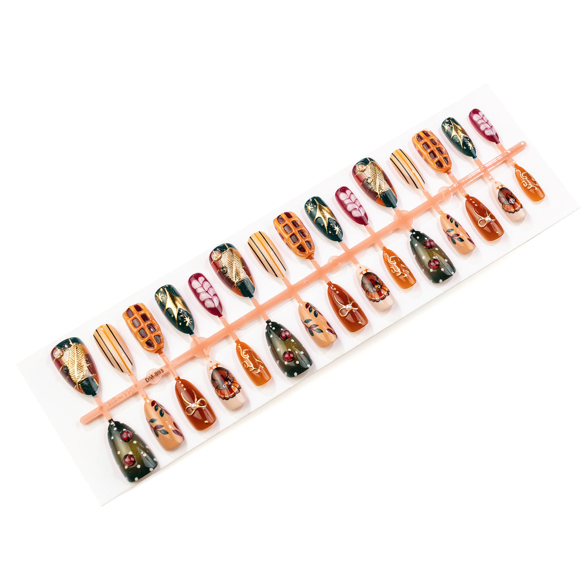 Künstlerisches saisonales Press-On-Nagelkunst-Set Brehn