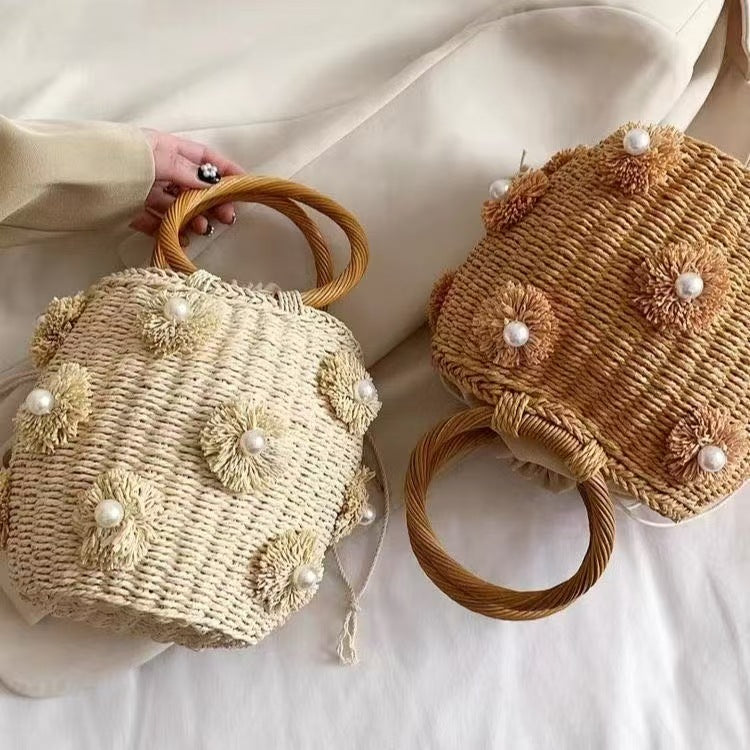 Raffinierte Handtasche mit Perlenapplikationen Brehn