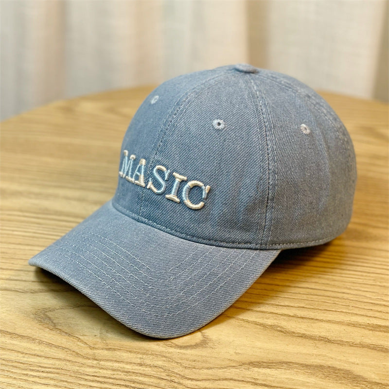 Damen bestickte Denim Baseballmütze Brehn