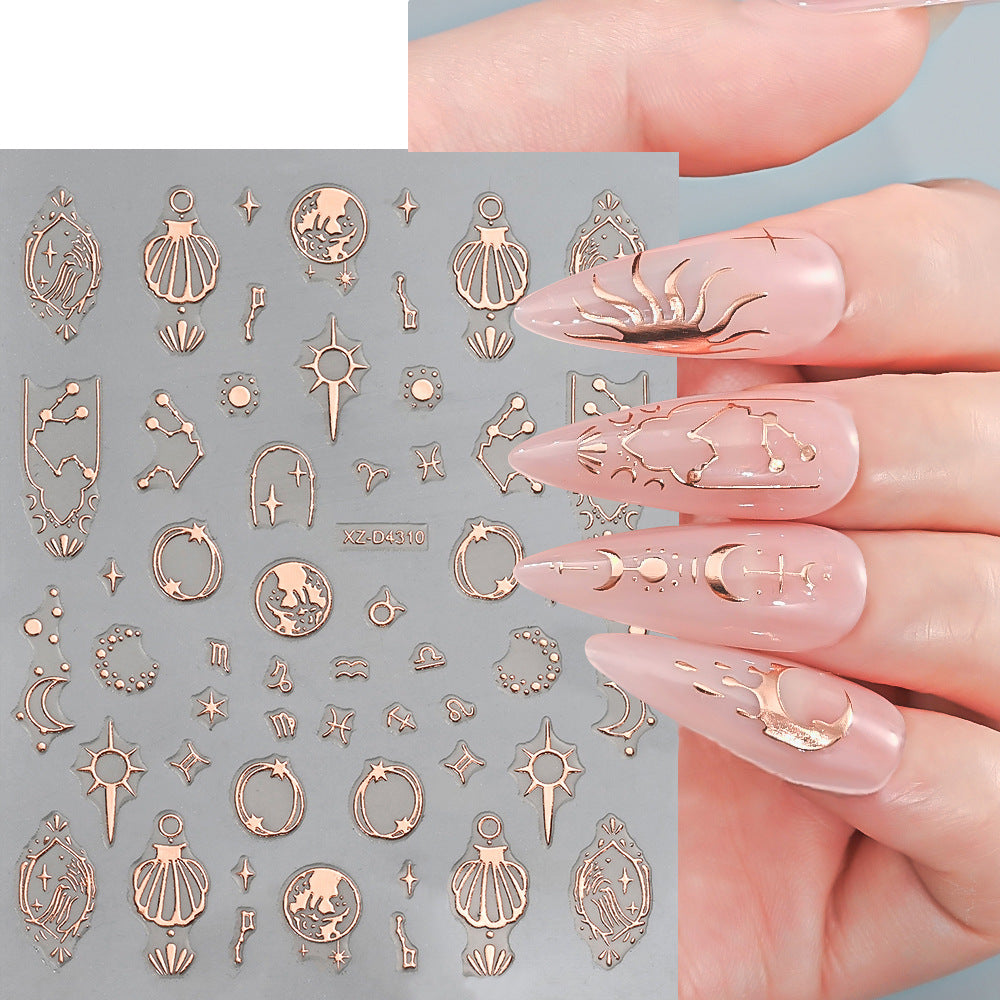 Nagelkunst Dekorative Folienaufkleber