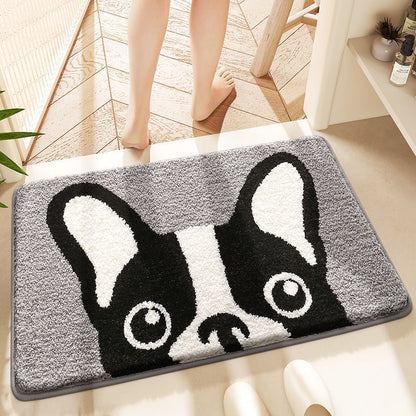 Niedlicher katzenmotivierter plüsch badematte