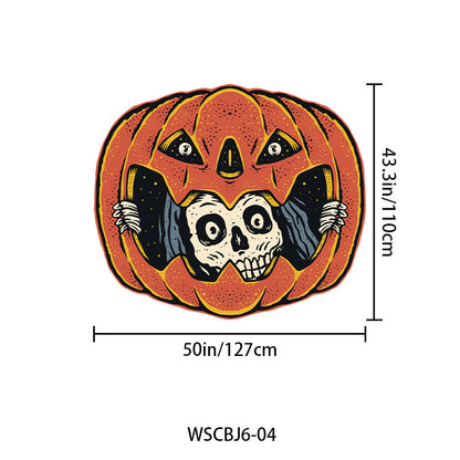 Großer Halloween Wandsticker Vinyl mit tanzenden Skeletten und ablösbarem Selbstklebefilm