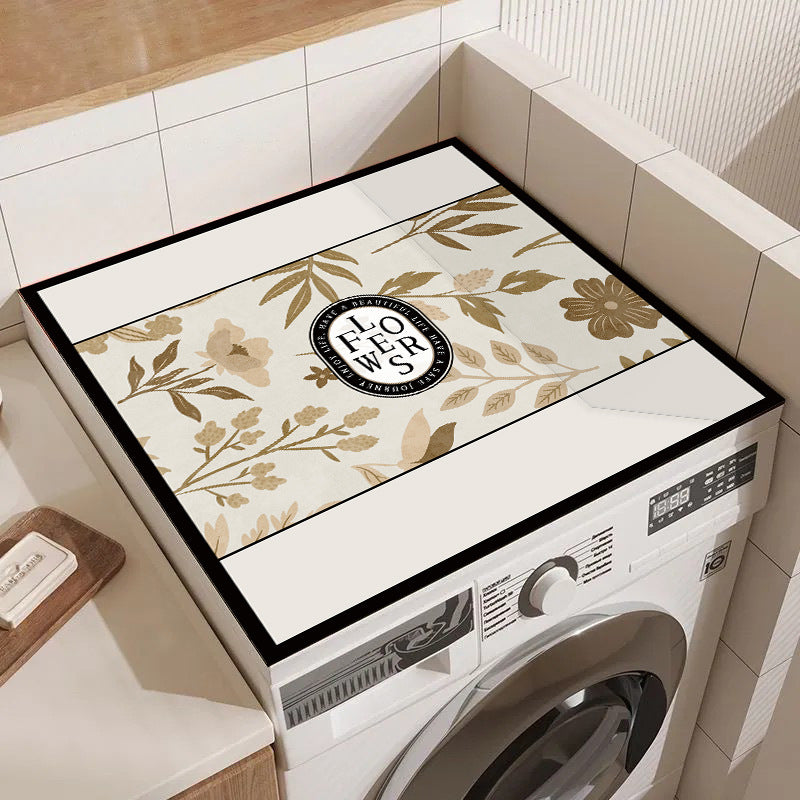 Vintage Floral Decorative Laundry Mat Brehn