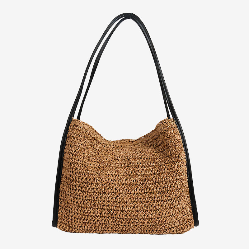 Damen Handtasche aus hochwertigem geflochtenem Naturmaterial Brehn