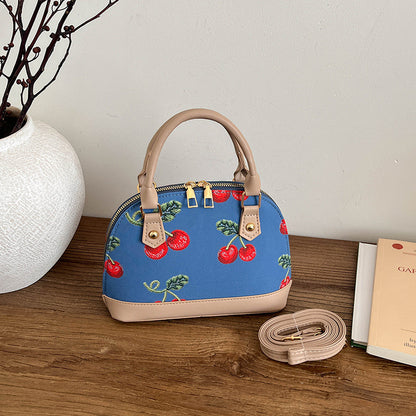 WoBestickte Kirschmuster-Handtasche Brehn