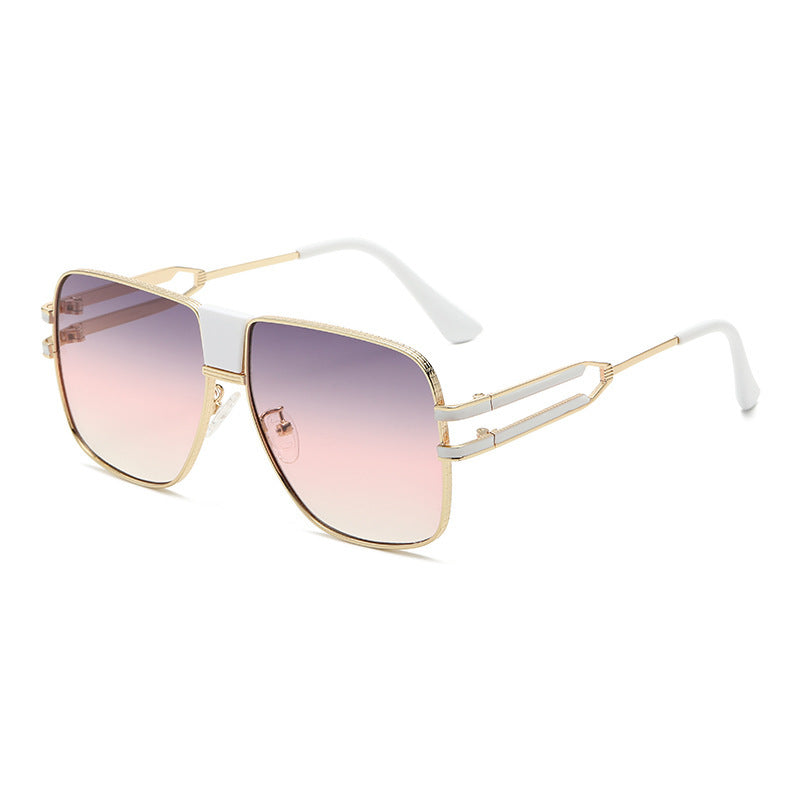 Damen exklusive modische oversized Sonnenbrille mit glamourösen Akzenten Brehn