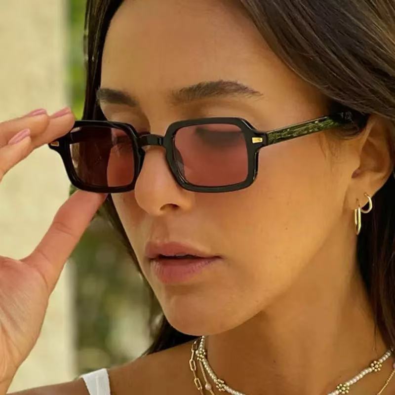 Vintage Inspirierte Quadratrahmen Sonnenbrille Brehn