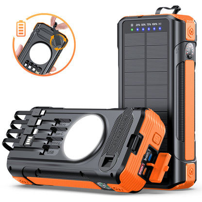 Multifunktionale Solar Powerbank mit LED-Anzeige Brehn