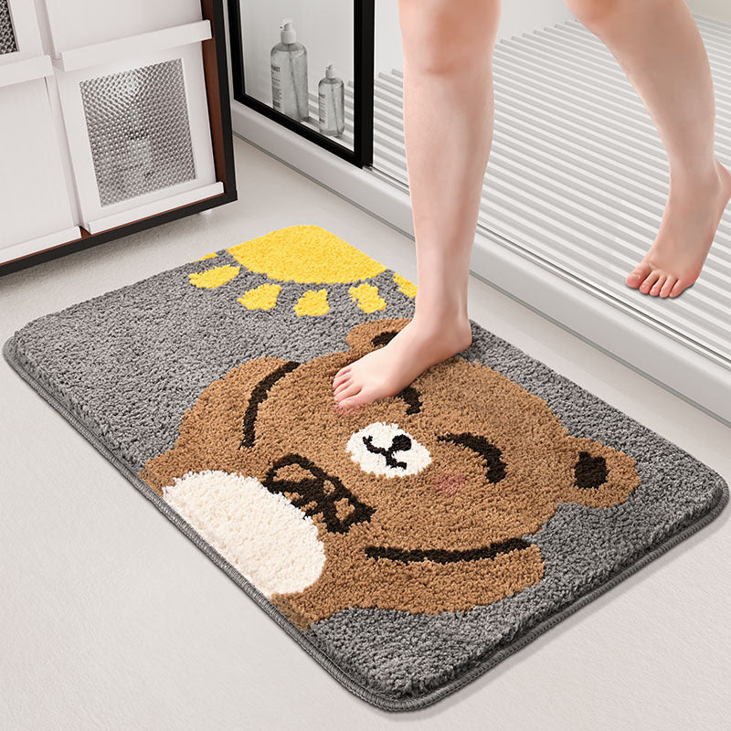 Cartoon Bär Design Badezimmermatte Brehn