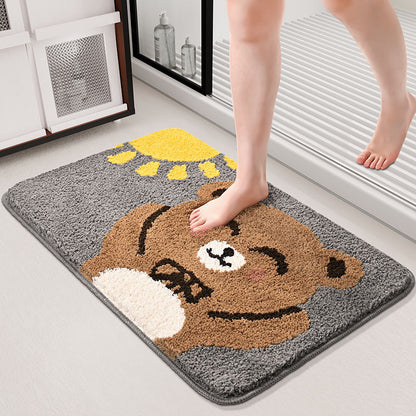 Cartoon Bär Design Badezimmermatte Brehn