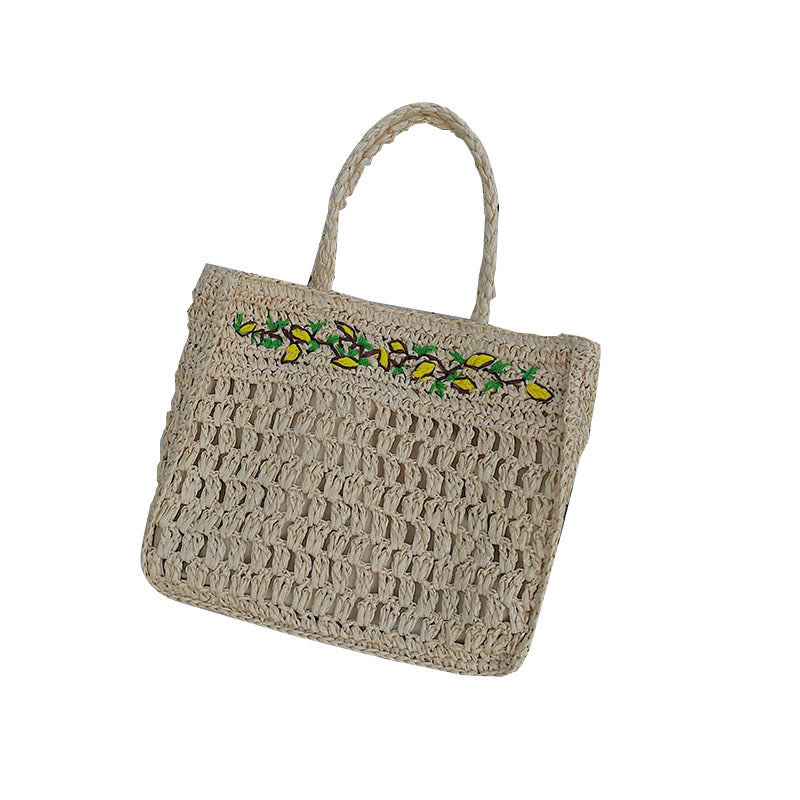 Damen handgefertigte Jute Tasche Brehn
