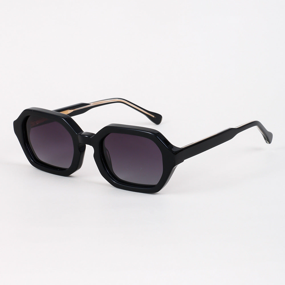 Damen stylische Sonnenbrille mit hochwertigem achteckigen Rahmen Brehn