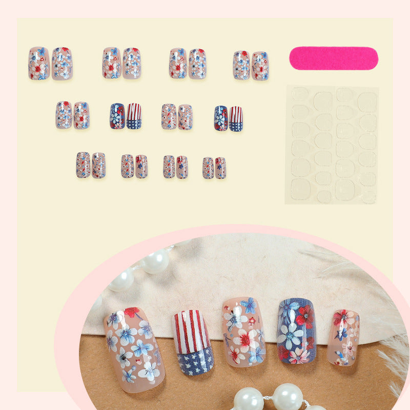 Dekoratives Floral Press-On Nagelkunstset Brehn 1788496018