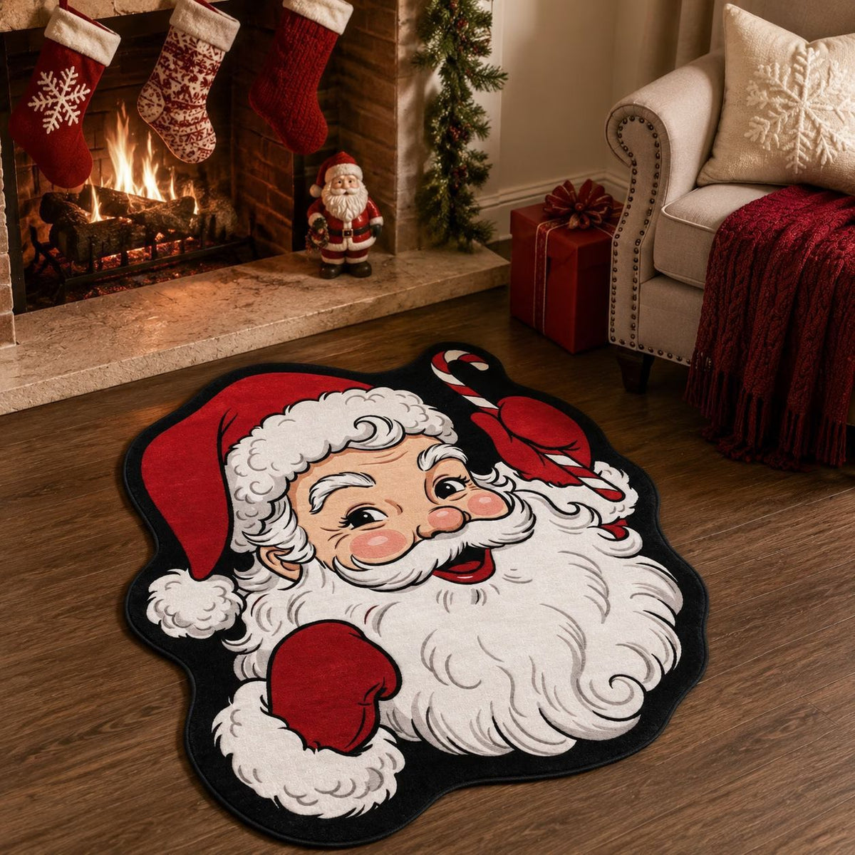Weihnachts-Themen-Plüsch-Eingangsmatte