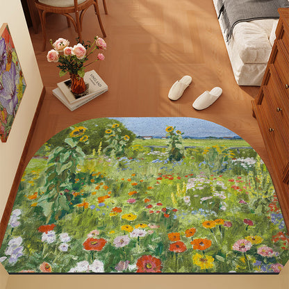 Florales Themen-Teppich