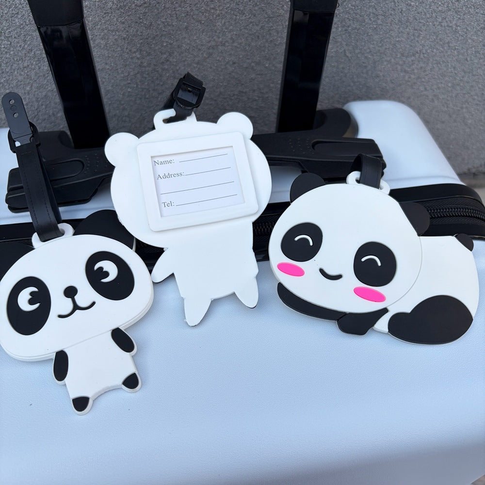 Niedlicher Panda-förmiger Gepäckanhänger Brehn