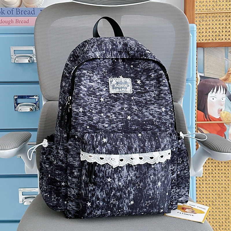 Stylischer Sternmuster-Rucksack Brehn