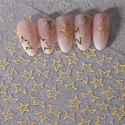 Dekorative Stern Nagelkunst Nagelaufkleber