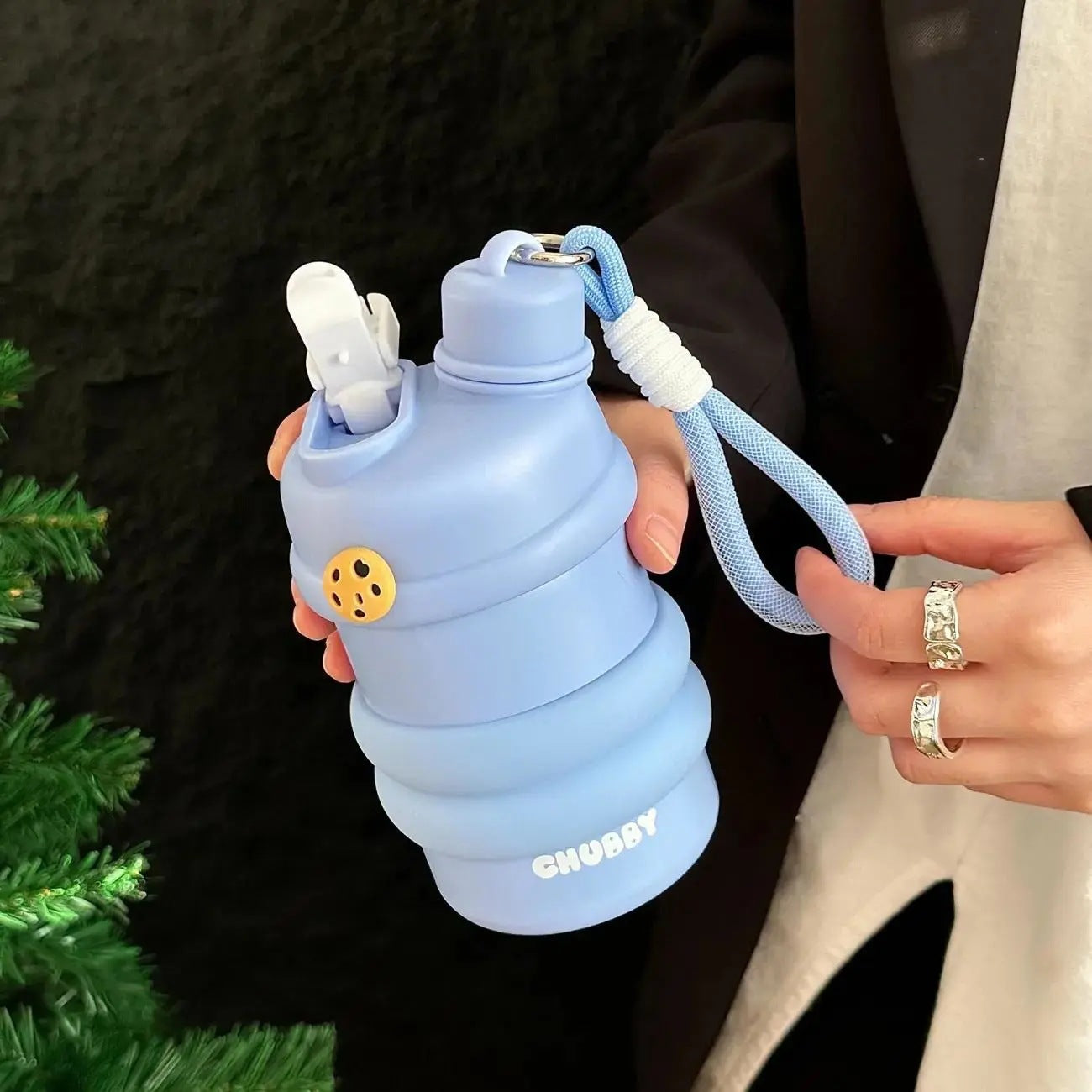 Damen Sportliche Edelstahl-Wasserflasche Brehn