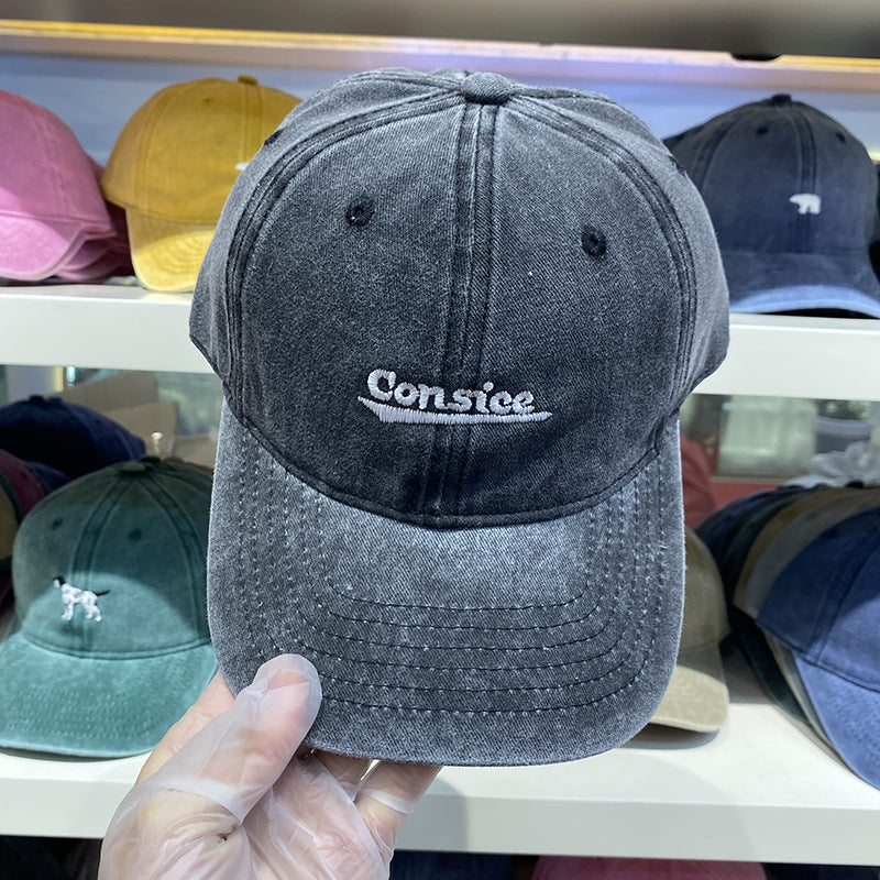 Herren Vintage Verstellbare Denim Baseballmütze Brehn