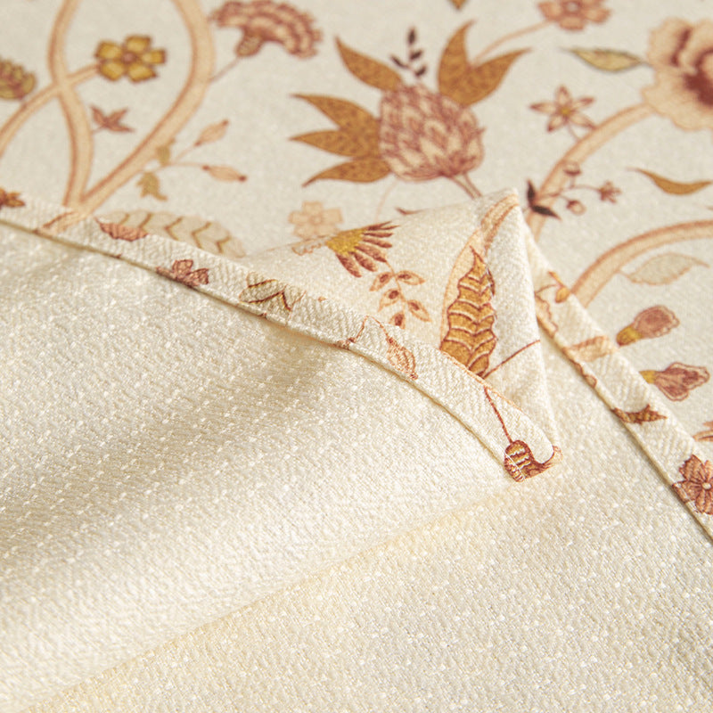 Beschichtete Tischdecke im Vintage-Blumenmuster aus Baumwollmischung Brehn