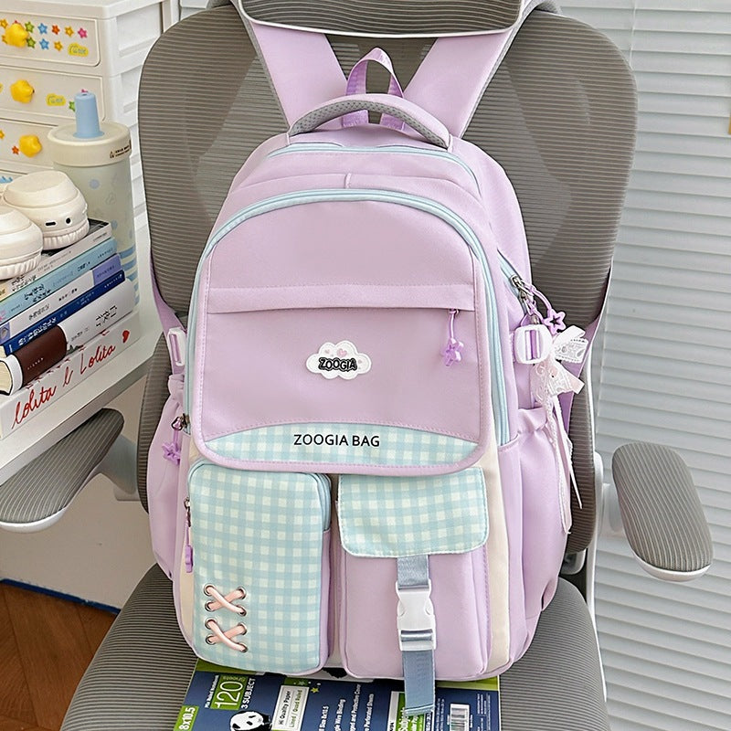 Stylische Multi-Taschen-Schulrucksack Brehn