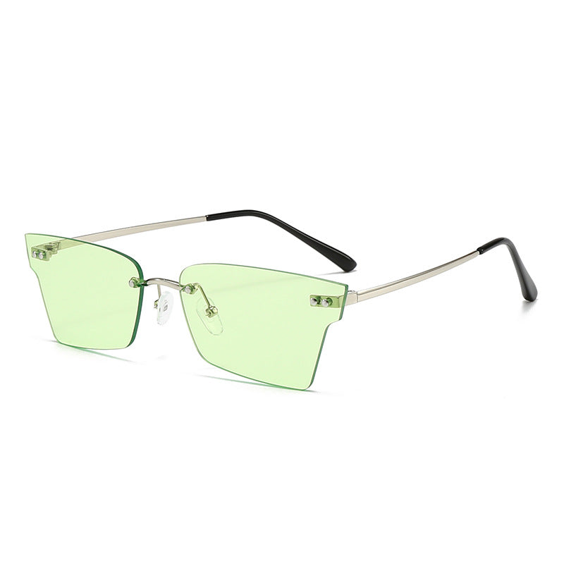 Damen trendige geometrische Sonnenbrille mit ultraleichtem Rahmen Brehn