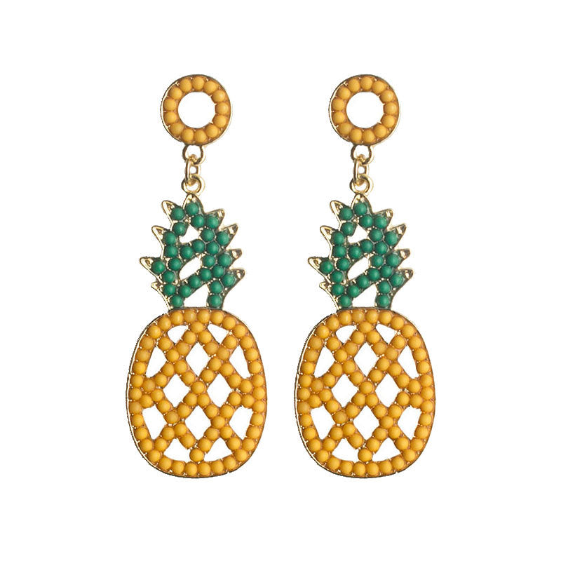 Ananas-Themen Ohrringe Brehn