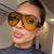 Damen oversized Sportsonnenbrille im retro inspirierten Design Brehn