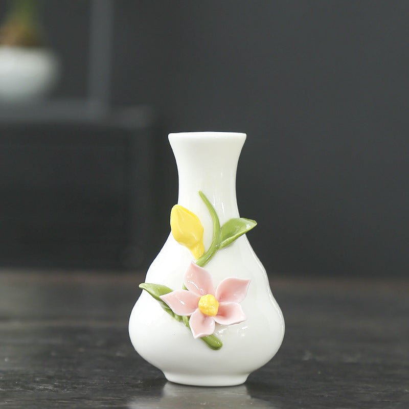 Künstlerische Blumenporzellanvase Brehn