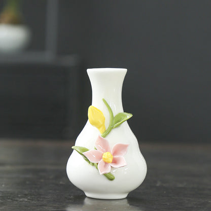 Künstlerische Blumenporzellanvase Brehn