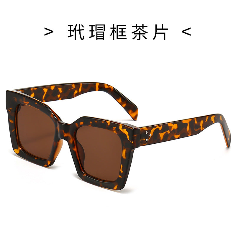 Damen Modische Sonnenbrille im markanten Schildkrötendesign Brehn