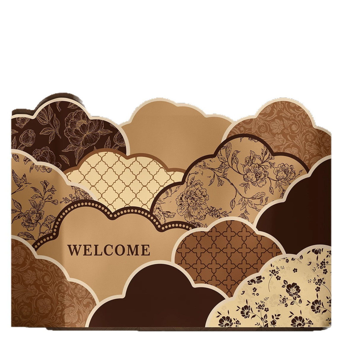 Stilvolle Vintage Blumenbereichsmatte