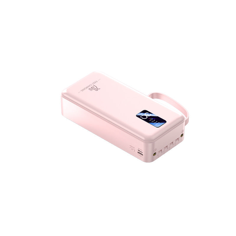 tragbare Schnelllade-Powerbank mit integrierten Ladekabeln Brehn