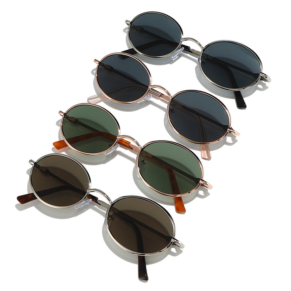 Retro Circle Frame Sonnenbrille Brehn