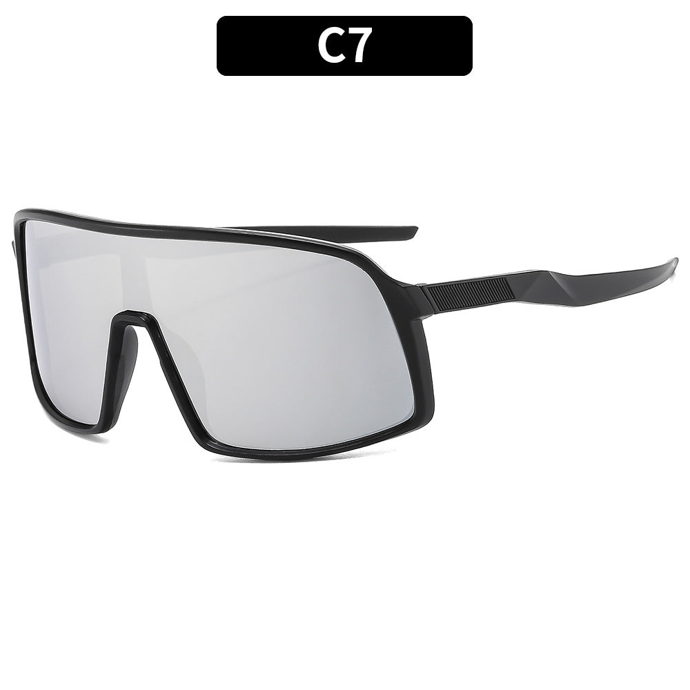 Oversized Schutzschild Sonnenbrille