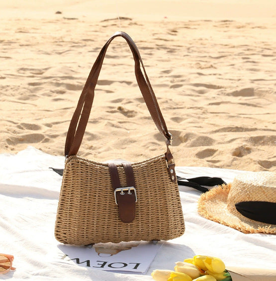 Damen Handtasche im modernen geflochtenen Design Brehn